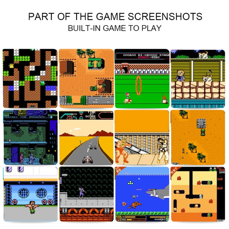 RS-1 Retro Portable Handheld Game Console, 2.5 inch 8 Bits True Color LCD, Built-in 152 Kinds Games(Blue)