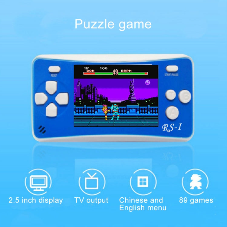 RS-1 Retro Portable Handheld Game Console, 2.5 inch 8 Bits True Color LCD, Built-in 152 Kinds Games(Red)