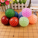 6cm Anti-Stress Face Reliever Grape Ball Extrusion Mood Squeeze Relief Healthy Funny Tricky Vent Toy(Green)