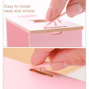 Wooden Multi-cell Mobile Phone Film Stand Desktop Display Rack, 30 Grids, Size: 31.5x23.5x18.5cm (Pink)