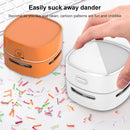 4W Hardcover Rechargeable Style Portable Handheld Wireless Mini Desktop Vacuum Cleaner(White)