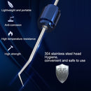 YJK101 Portable Double Heads Stainless Steel Toothpicks Oral Care Tools (Black)
