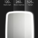 Original Xiaomi Youpin Jordan&Judy Makeup Mirror with LED Light Portable Folding Beauty Dressing Mirror Table Lamp(White)