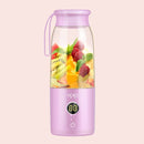 Vitamer USB Mini Portable Juicer Juice Blender Lemon Fruit Squeezers Reamers Bottle (Pink)