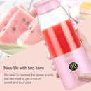Vitamer USB Mini Portable Juicer Juice Blender Lemon Fruit Squeezers Reamers Bottle (Pink)