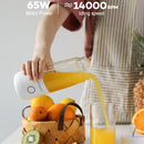 Vitamer USB Mini Portable Juicer Juice Blender Lemon Fruit Squeezers Reamers Bottle (Pink)