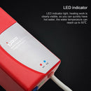 GZU Storage-Free Instant Heating Type Constant Temperature Small Electric Water Heater, Shower Type, CN Plug (Red)