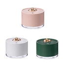 Desktop Mini Moisturizing Mountain Shaped Humidifier with Colorful Night Light, Rechargeable Version (Pink)