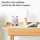 H216 Home Mute USB Mini Water Replenishing Instrument Cool Bear Clock Shaped Humidifier(White)