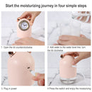 H216 Home Mute USB Mini Water Replenishing Instrument Cool Bear Clock Shaped Humidifier(Green)