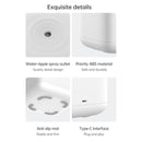 W08 Anti-Gravity Water Drop Humidifier Home Desktop Sprayer (White)