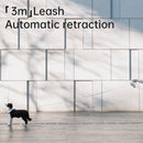 S62 Small and Medium Dog with Light Automatic Retractable Dog Leash, Length: 3m (White)