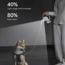 S62 Small and Medium Dog with Light Automatic Retractable Dog Leash, Length: 3m (White)