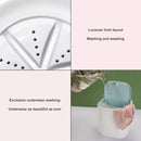 Household USB Ultrasonic Turbo Desktop Washing Machine Underwear Washer (Blue)