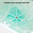 Household USB Ultrasonic Turbo Desktop Washing Machine Underwear Washer (Blue)