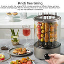 Original Xiaomi Youpin LIVEN KL-J121 Automatic Barbecue Grill Skewers Machine Household Barbecue Smokeless Automatic Rotating Skewers BBQ Machine, CN Plug (Grey)