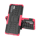 Tire Texture TPU+PC Shockproof Case for Huawei P30 Pro, with Holder (Pink)
