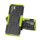 Tire Texture TPU+PC Shockproof Case for Huawei P30 Pro, with Holder (Green)