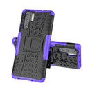 Tire Texture TPU+PC Shockproof Case for Huawei P30 Pro, with Holder (Purple)