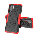Tire Texture TPU+PC Shockproof Case for Huawei P30 Pro, with Holder (Red)