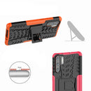 Tire Texture TPU+PC Shockproof Case for Huawei P30 Pro, with Holder (Red)