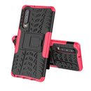 Tire Texture TPU+PC Shockproof Case for Huawei P30, with Holder (Pink)
