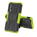 Tire Texture TPU+PC Shockproof Case for Huawei P30, with Holder (Green)