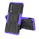 Tire Texture TPU+PC Shockproof Case for Huawei P30, with Holder (Purple)