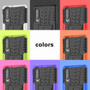 Tire Texture TPU+PC Shockproof Case for Huawei P30, with Holder (Purple)