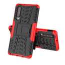 Tire Texture TPU+PC Shockproof Case for Huawei P30, with Holder (Red)