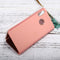 For Huawei P20 Lite Electroplating Mirror Horizontal Flip Leather Case with Holder (Rose Gold)
