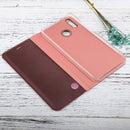 For Huawei P20 Lite Electroplating Mirror Horizontal Flip Leather Case with Holder (Rose Gold)