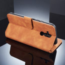 DG.MING Retro Oil Side Horizontal Flip Case for Huawei Mate 20 Lite, with Holder & Card Slots & Wallet (Brown)