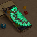 For Huawei Enjoy 7S / P Smart Noctilucent Half Flower Pattern TPU Soft Case