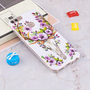 For Huawei Enjoy 7S / P Smart Noctilucent Flower Deer Pattern TPU Soft Case