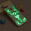 For Huawei Enjoy 7S / P Smart Noctilucent Flower Deer Pattern TPU Soft Case