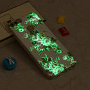 For Huawei Enjoy 7S / P Smart Noctilucent Rose Flower Pattern TPU Soft Case