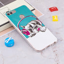 For Huawei 7S / P Smart Noctilucent Headphones Dog Pattern TPU Soft Case