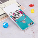 For Huawei 7S / P Smart Noctilucent Headphones Dog Pattern TPU Soft Case