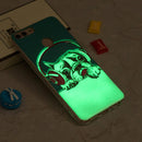 For Huawei 7S / P Smart Noctilucent Headphones Dog Pattern TPU Soft Case