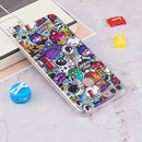 For Huawei Enjoy 7S / P Smart Noctilucent Colors Rubbish Pattern TPU Soft Case
