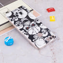 For Huawei Enjoy 7S / P Smart Noctilucent Red Eye Skull Pattern TPU Soft Case