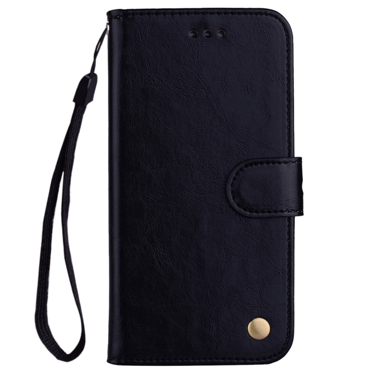 For Huawei P20 Lite Business Style Oil Wax Texture Horizontal Flip Leather Case with Holder & Card Slots & Wallet(Black)