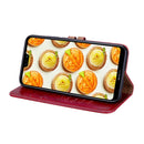 For Huawei P20 Lite Business Style Oil Wax Texture Horizontal Flip Leather Case with Holder & Card Slots & Wallet(Red)