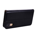 For Huawei P20 Business Style Oil Wax Texture Horizontal Flip Leather Case with Holder & Card Slots & Wallet(Black)