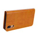 For Huawei P20 Business Style Oil Wax Texture Horizontal Flip Leather Case with Holder & Card Slots & Wallet(Brown)