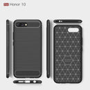 Brushed Texture Carbon Fiber Shockproof TPU Case for Huawei Honor 10(Black)