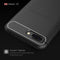 Brushed Texture Carbon Fiber Shockproof TPU Case for Huawei Honor 10(Navy Blue)