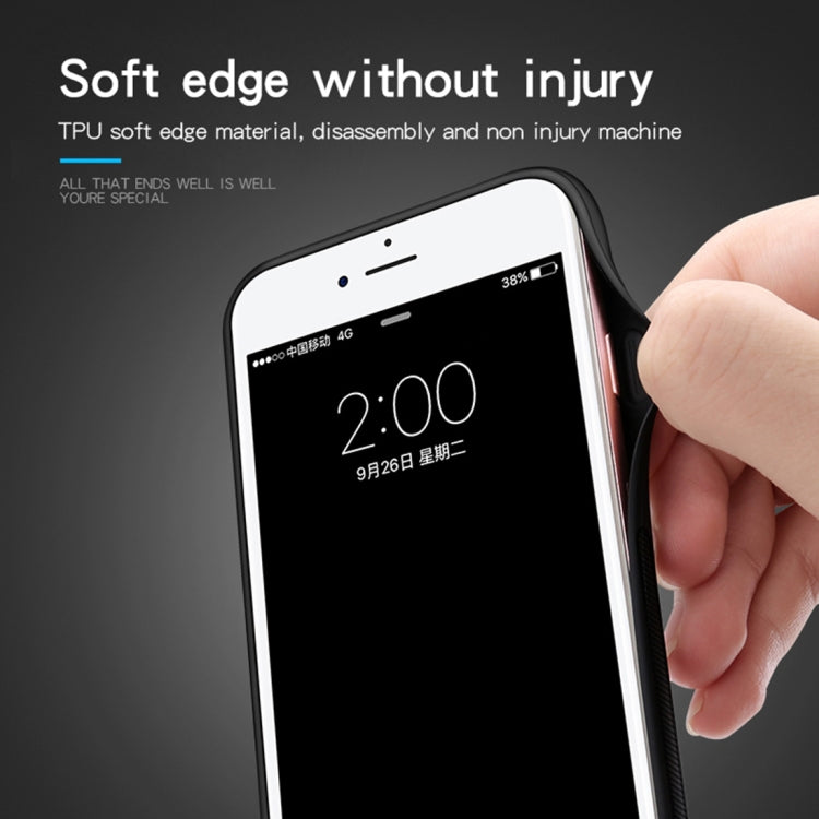 MOFI Anti-slip Full Coverage PC + TPU + Cloth Protective Back Case for Huawei Y6 2018(Blue)