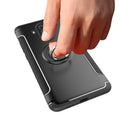 Magnetic 360 Degree Rotation Ring Holder Armor Protective Case for Huawei Mate 10 Pro (Black)